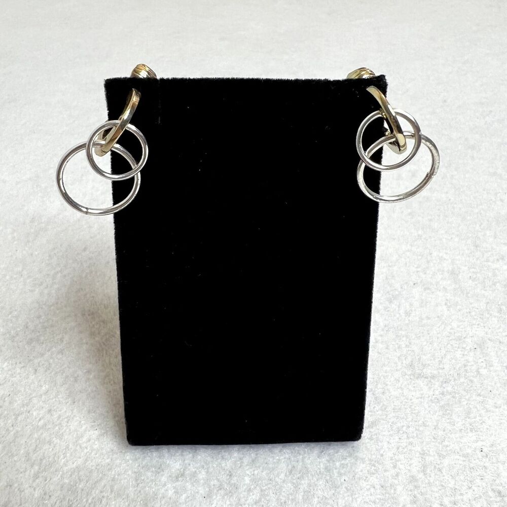 Vintage Loop Clip On Stud Earrings